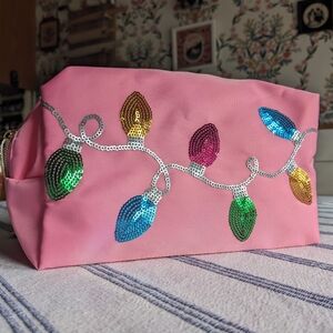 Pink Sequin Embellished Mudpie‎ Women's Bag